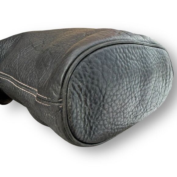 Vintage Coach 4906 Sonoma Crossbody Classic Bucket Bag Black Pebbled Leather - Picture 10 of 16